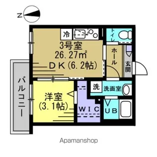 アリビオ新松戸【1階】の間取り