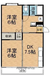 石芝グリーンハイツ【401号室】の間取り