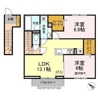 ソレアード【2階】の間取り