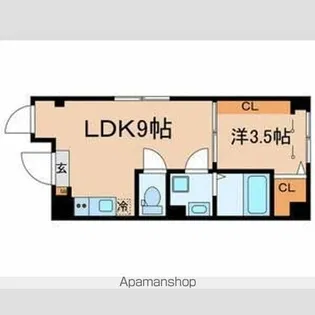 ルミオ王子【5階】の間取り