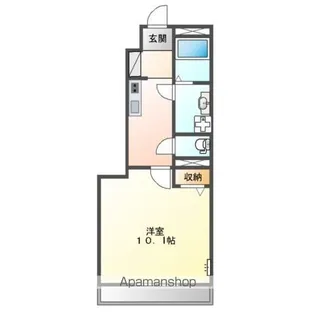 レイクヒルズ西今【101号室】の間取り
