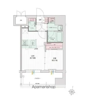 グランフォーレプライム千早【402号室】の間取り