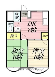 コーポ鍵和田A【1階】の間取り