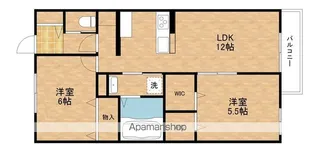 ヘーベルメゾン瀬田Ⅰ【102号室】の間取り