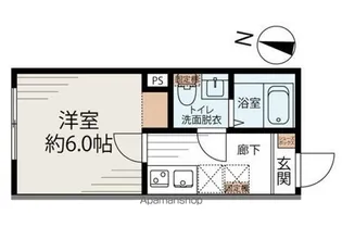 ホワイトキューブ若宮【2階】の間取り