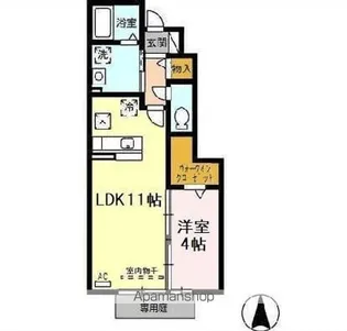 SCHLOSSE FUJI Ⅴ【1階】の間取り