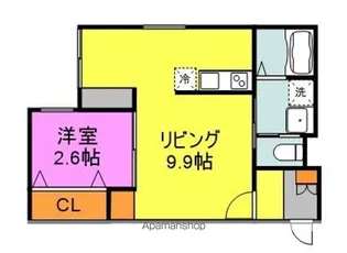 ラシックランテ白木原 GARDEN TERRACE【1階】の間取り