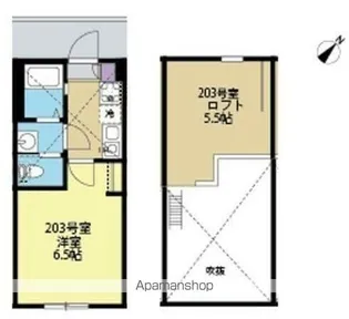 ソラーレ横浜反町【2階】の間取り