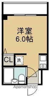 スカイコート函館【412号室】の間取り