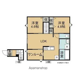 アヴニール向中野Ⅱ【2階】の間取り