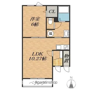 クレストⅢ【2階】の間取り