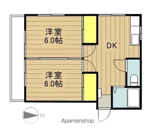 サンハイツ高橋【2階】の間取り