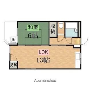 ハイツ田中【2階】の間取り