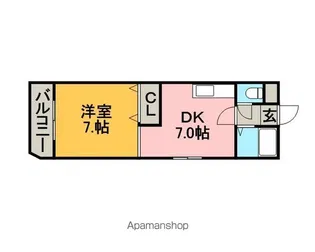 ラ・フォーレ新札幌【2階】の間取り