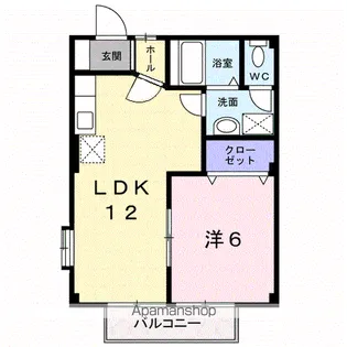 プライムハイツ【2階】の間取り