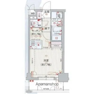 プレサンス桜通り葵【5階】の間取り