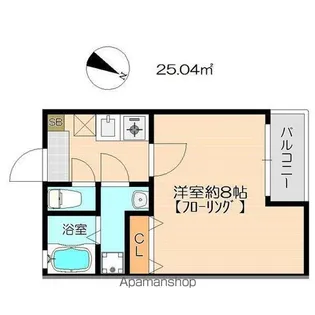 クレフラスト空港北B棟【1階】の間取り