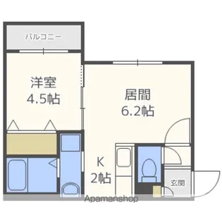 オルフィーク【4階】の間取り