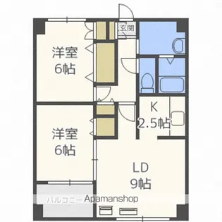 デベックス217【4階】の間取り