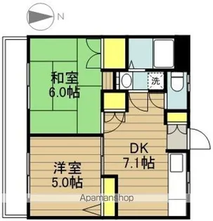 第三奥田マンション【3階】の間取り