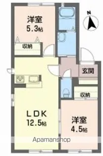 クレール林崎 B棟【2階】の間取り