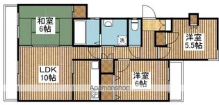 クラール・エクメーネ堀【3F-2D号室】の間取り