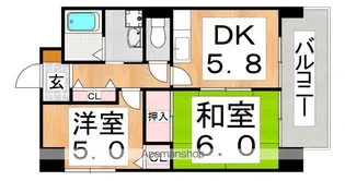 サン ロイヤル【5階】の間取り