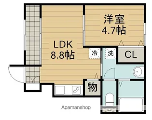 グランフェリス【1階】の間取り