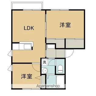 エルミタージュF【201号室】の間取り