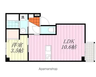 ラソンブレ立花【203号室】の間取り