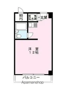 新宿御苑前マンション【3階】の間取り