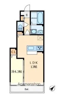 Sweet HomeⅡ【1階】の間取り