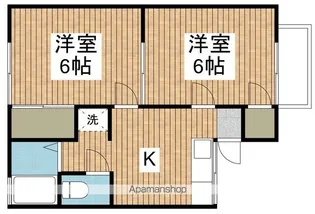 メゾンサカエ【205号室】の間取り