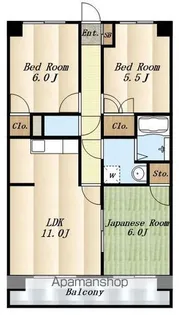 INOVE武蔵砂川【2階】の間取り
