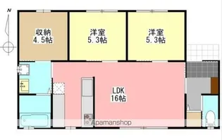 ラファール【1階】の間取り