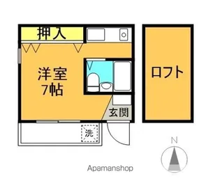 リトルマーメイド【20C号室】の間取り