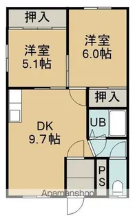 ハレーマンション【201号室】の間取り