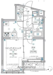 東京都中野区江原町1丁目【マンション】の間取り