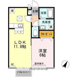 グランド ヒルズ【1階】の間取り