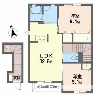 セタ・クレセオ【2階】の間取り