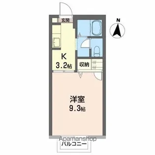 インターヴィレッジE【2階】の間取り