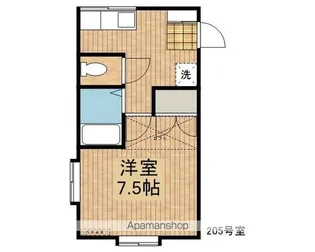 アムリタ【205号室】の間取り