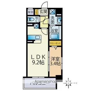 ウッドハーツ【2階】の間取り