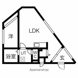 吹上ラファイエット【1階】の間取り