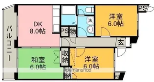 テラス新宿【2階】の間取り