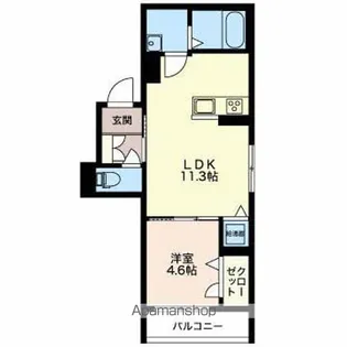 レジデンス北野K.【2階】の間取り