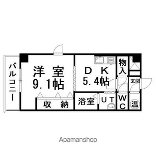 レジデンス黒金【4階】の間取り