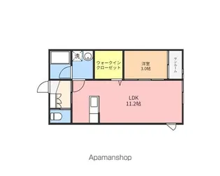 グランブルー【102号室】の間取り