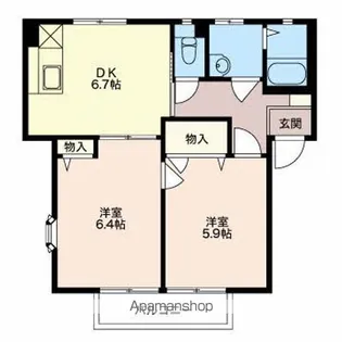 ディアスシリウス A棟【2階】の間取り