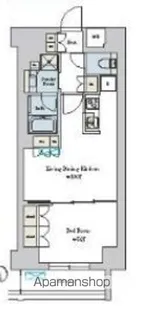 BRILLIA IST 池尻大橋【7階】の間取り